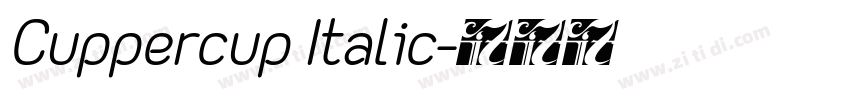 Cuppercup Italic字体转换